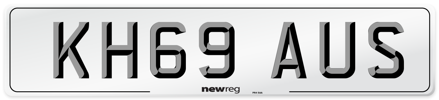 KH69 AUS Number Plate from New Reg